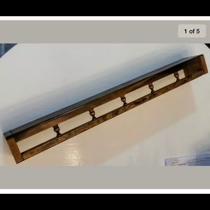 Home Interiors 24” wood plate shelf - mahogany